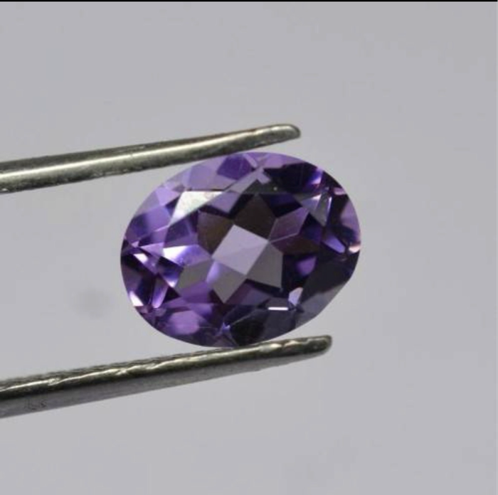 PURPLE AMETHYST OVAL CUT 6x8MM FACETED LOOSE  GEMSTONE