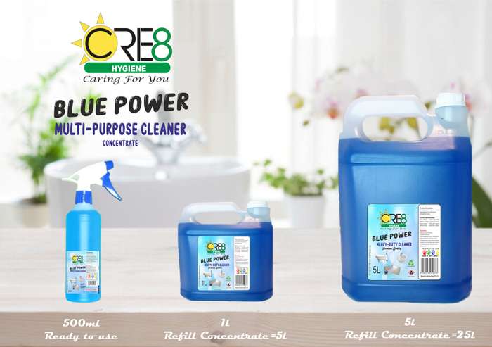 Blue Power Multi Purpose Cleaner Concentrate 500ml + 5L Concentrate Combo