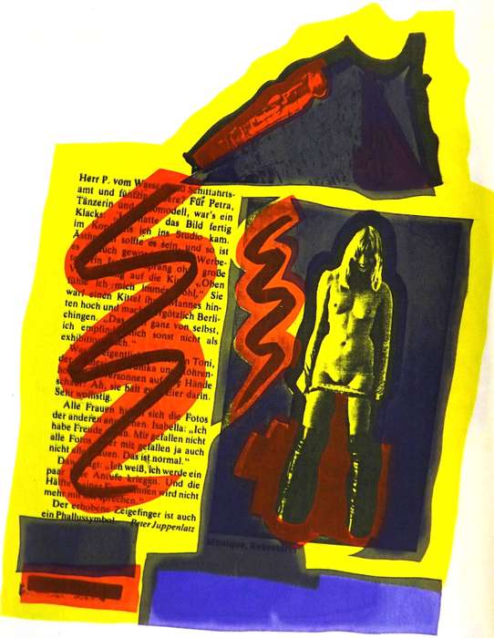 NUDE DATE WITH HISTORY. CHRIS SPIES. A4. 16 Hand printed silkscreens in a portfolio/book. All signed