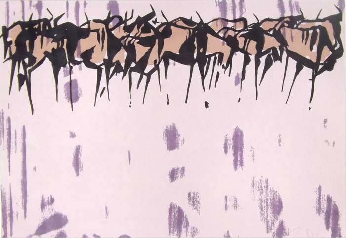 GORDON VORSTER. A3. Hand printed silkscreen. Limited edition. Pencil signed.