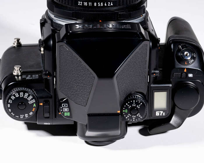 Pentax 67 II medium format camera with 67 SMC 105mm f2.4 lens