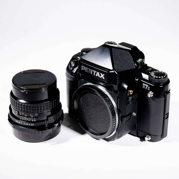 Pentax 67 II medium format camera with 67 SMC 105mm f2.4 lens