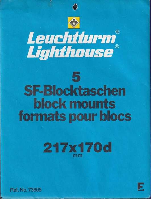 Lighthouse mounts for very large blocks 217mm x 170mm (black)