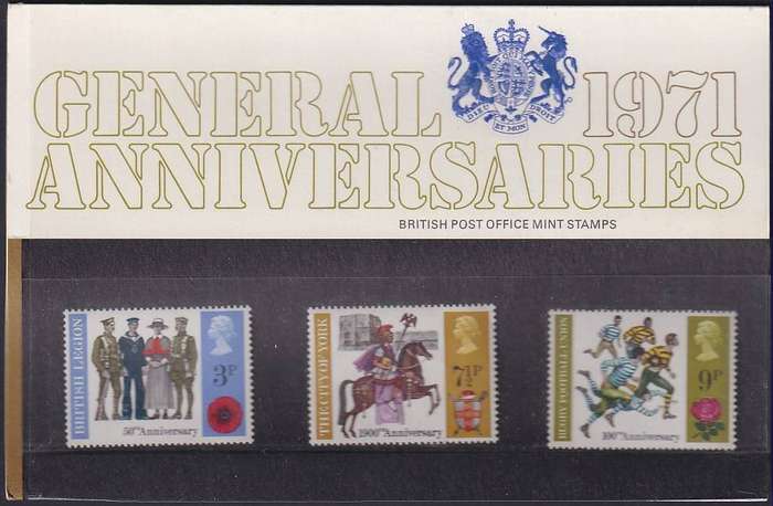 GB 1971 General 1971 Anniversaries presentation pack no. 32A