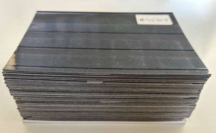 Stock cards, 3 strips, used (120+ cards)