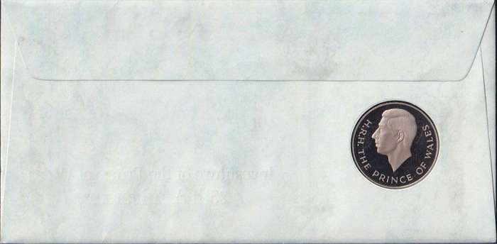 GB coin cover 1994 25th Anniversary Prince of Wales Investiture