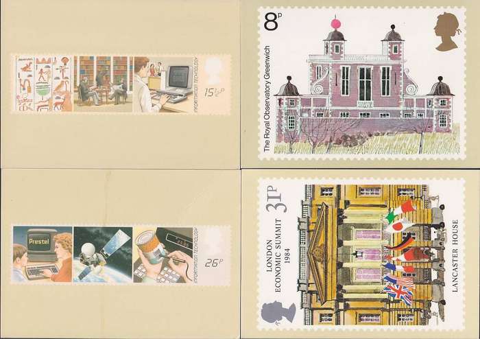Great Britain bulk lot of PHQ cards (8 scans, 33 cards)