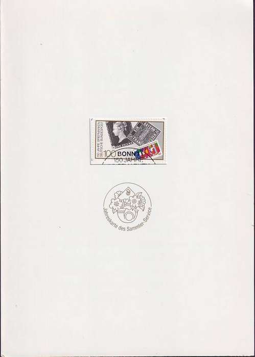 GERMANY 1990 Victoria The First special folder for the 150th Anniversary of the Deutsche Bundespost