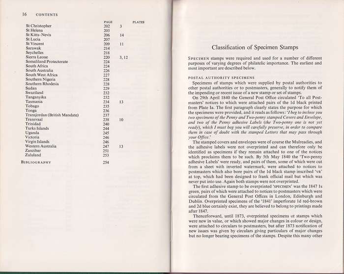 Specimen Stamps of the Crown Colonies 1857-1948 by Marcus Samuel (1976)