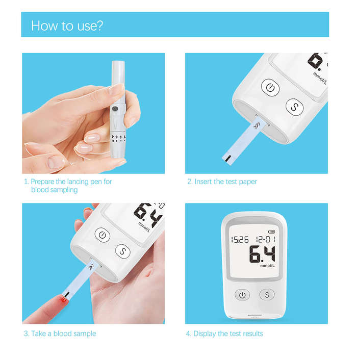 Smart Health Duo: Portable Blood Pressure & Glucose Monitor