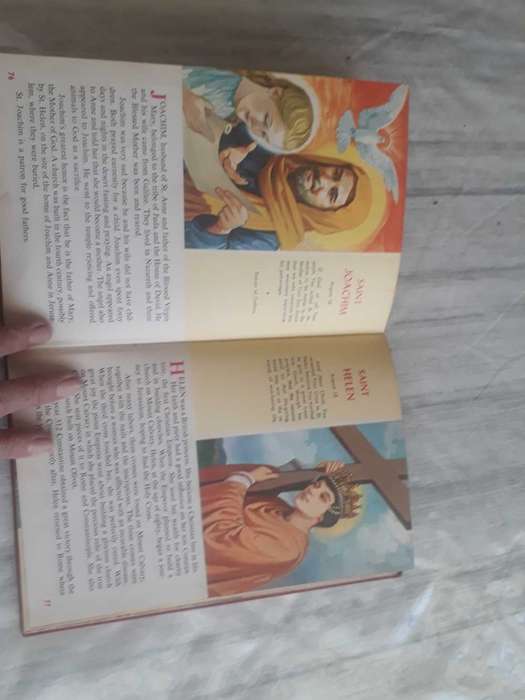 COLLECTABLE ANTIQUARIAN BOOK - 1962 PICTURE BOOK OF SAINTS - HARDCOVER - BY REV LAWRECE G LOVASIK