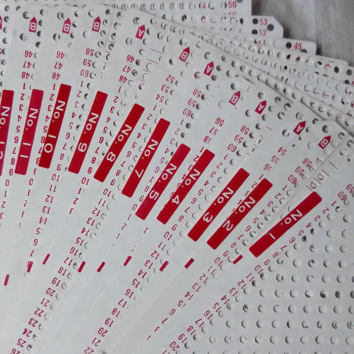 Empisal Pattern Punch Cards - 20 in total
