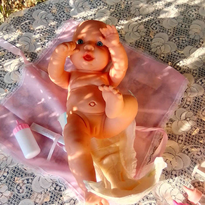 Antomically Correct Baby Girl Doll - 45cm