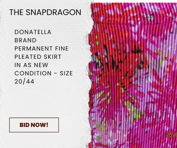 DONATELLA BRAND - ABSOLUTE AMAZING FINE PERMANENT PLEATED SKIRT IN A MEDLEY OF PINKS