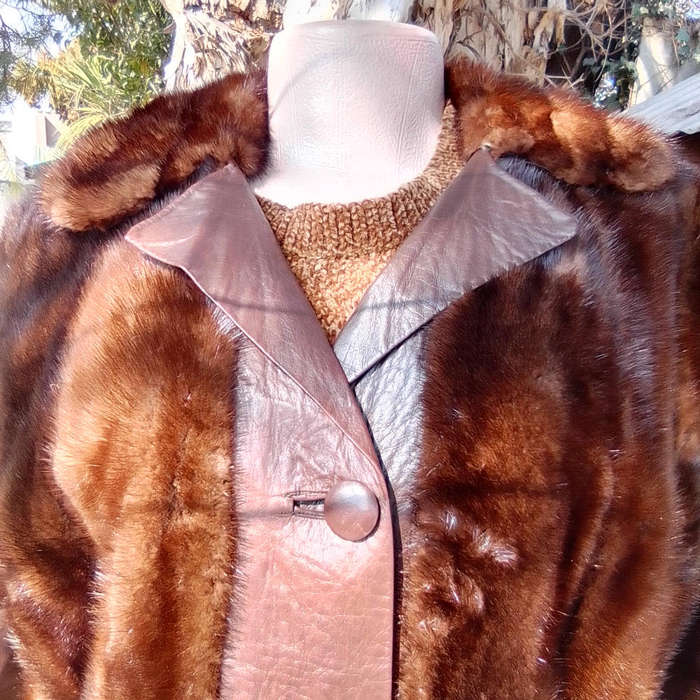 Vintage 1970'S K BOROWSKI custom designed mink leather jacket johannesburg