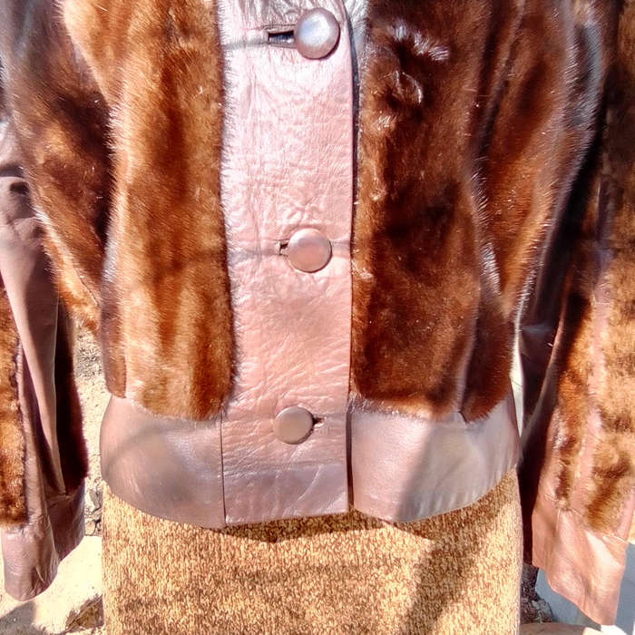 Vintage 1970'S K BOROWSKI custom designed mink leather jacket johannesburg