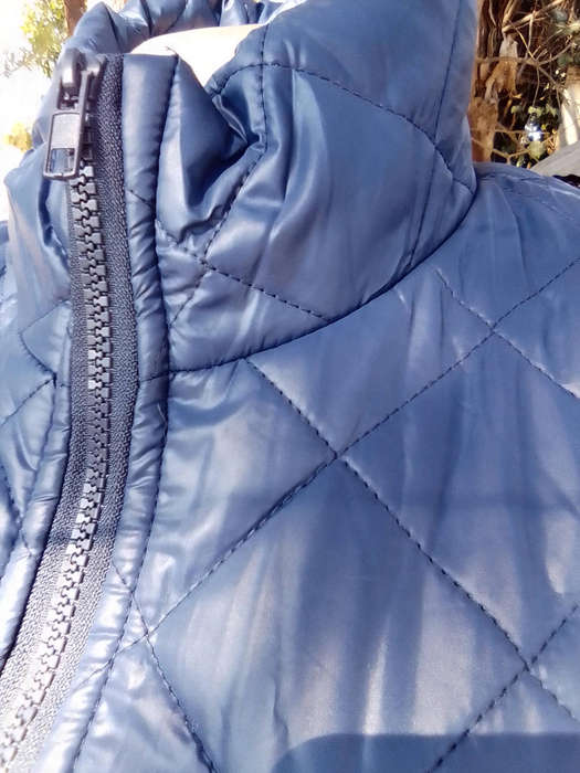Body Warmer in Blue padded fabric