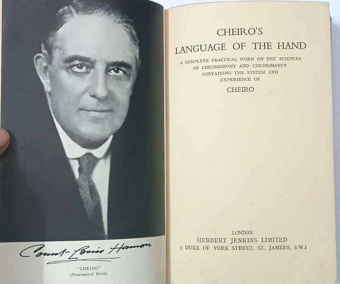 OCCULT BOOK - CHEIRO'S LANGUAGE OF THE HAND - THE CLASSIC OF PALMISTRY - HARDCOVER - 1958