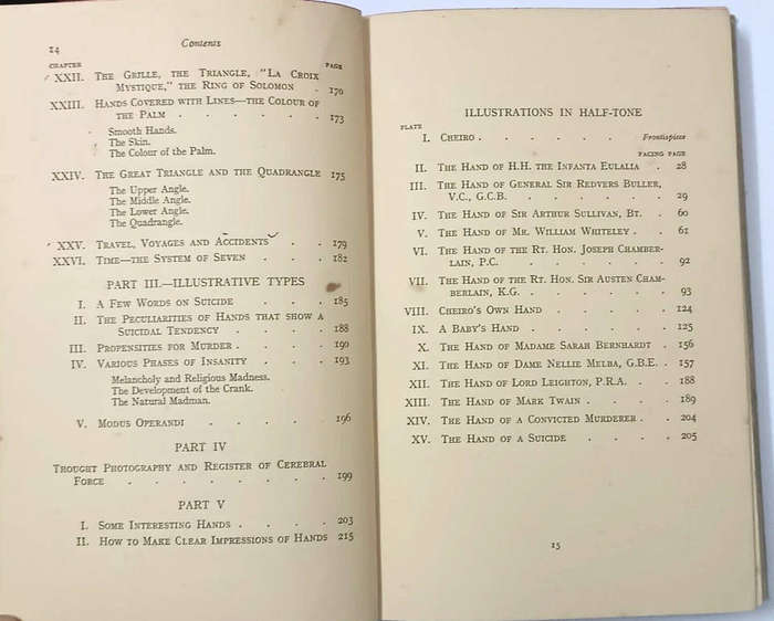 OCCULT BOOK - CHEIRO'S LANGUAGE OF THE HAND - THE CLASSIC OF PALMISTRY - HARDCOVER - 1958