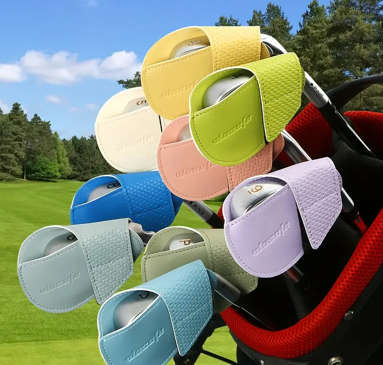 ***GOLF*** 10pc Leather Iron Head Covers