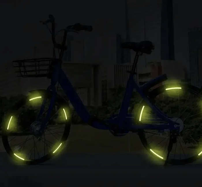 20pcs Reflective Wheel Stickers (Red)