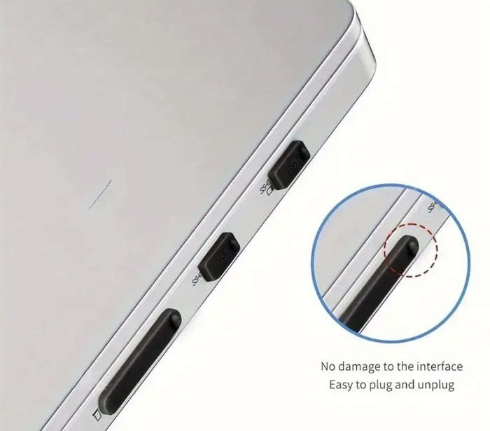 16pcs Universal Anti-Dust Plugs for Laptops / Notebooks (BLACK)