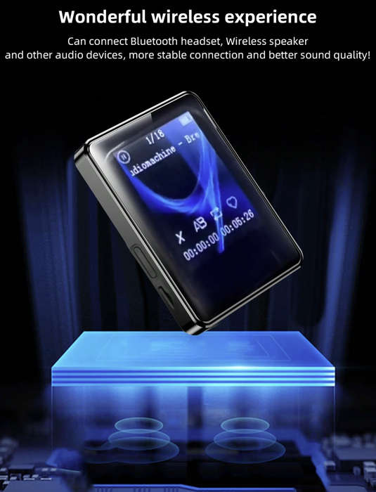 Mp3/Mp4 Player, FM Radio, Voice Recorder, 1.8 Inch Color Screen, Micro Sd Card slot, E-Book Reader