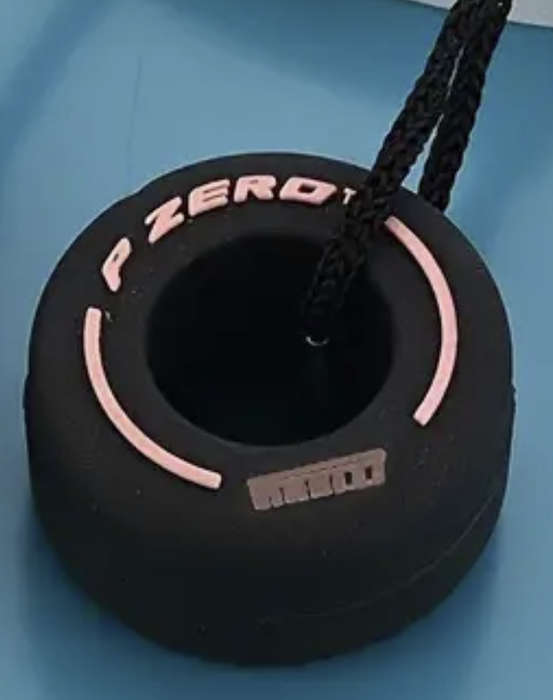 F1 Tyre Keyring (Pink)