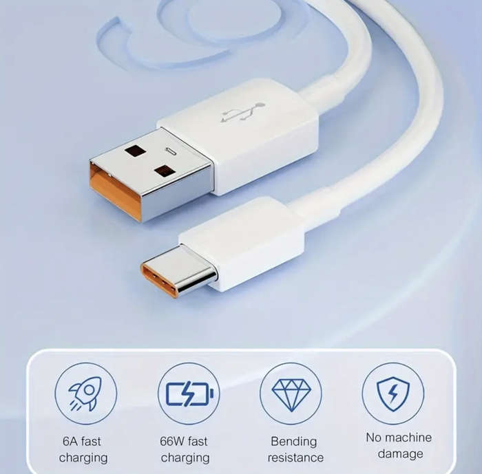 6 meter Extra Long USB to Type-C Super Fast Charging Cable