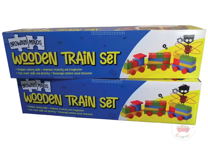Wooden Train Set - Fun Educational Toy