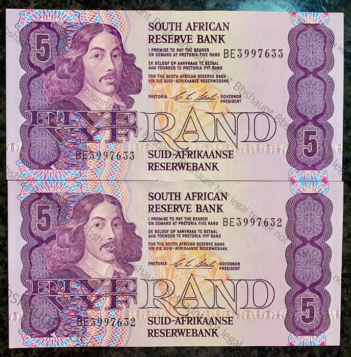 CL STALS R5 IN SEQUENCE BE3997633-632 E/A UNC FIRST ISSUE 1990( 1 BID TAKES ALL)