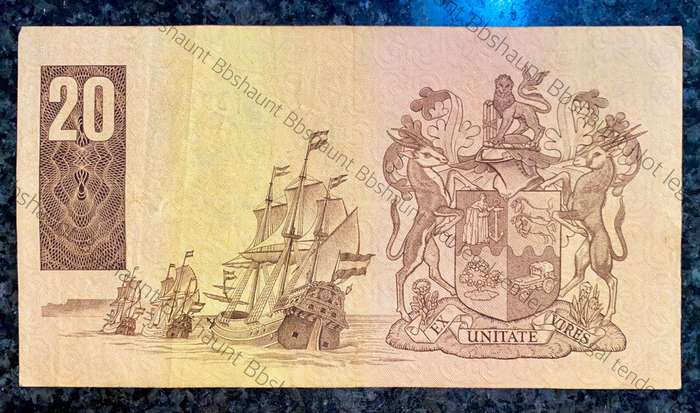 Replacement Note. TW De Jongh R20 - Z1 - 4th issue 1979