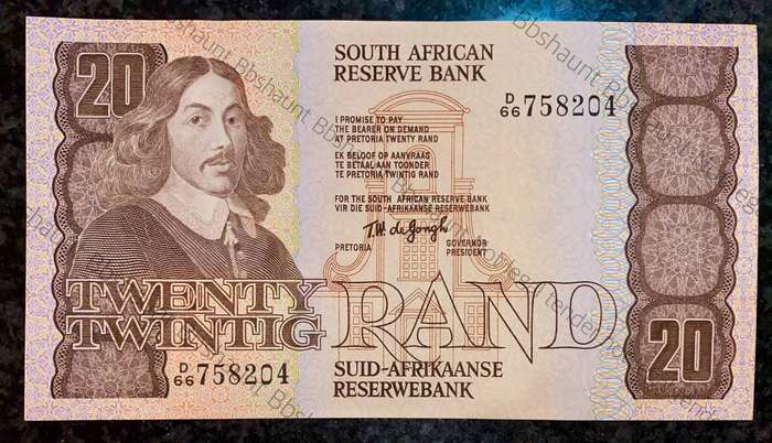 Tw De Jongh. Set R20 to R1 -- 4th issue 1978 -- R1 - 3rd issue 1975 (1 bid takes all)