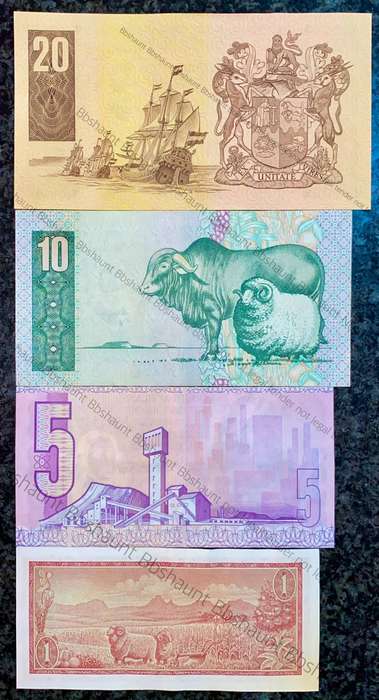 Tw De Jongh. Set R20 to R1 -- 4th issue 1978 -- R1 - 3rd issue 1975 (1 bid takes all)