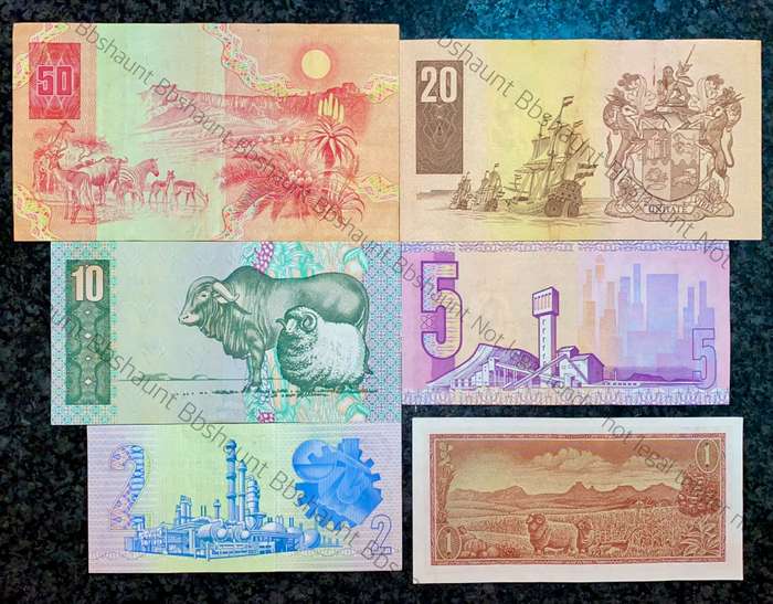 Complete Set CL Stals & Decimals R50 to R2AA - 1st issue 1990 (R1 TW De Jongh) (1 bid takes all)