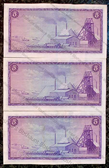 TW De Jongh R5 in seq F171 /670353-354 & 307 Springbuck wtm 1st issue 1967(1 bid takes all)