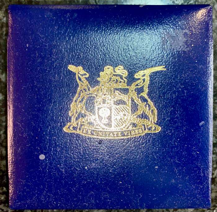 south africa silver R1 --1992 protea -- centenary coin manufacturer 1892-1992 - in sa mint box