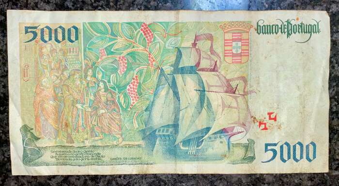 Portugal 5000 escudos 1996