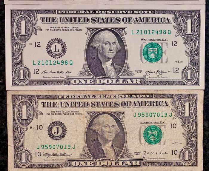 USA 1 dollar Kansas city - Atlanta - Richmond & San Francisco Federal Reserve (1 bid takes all)