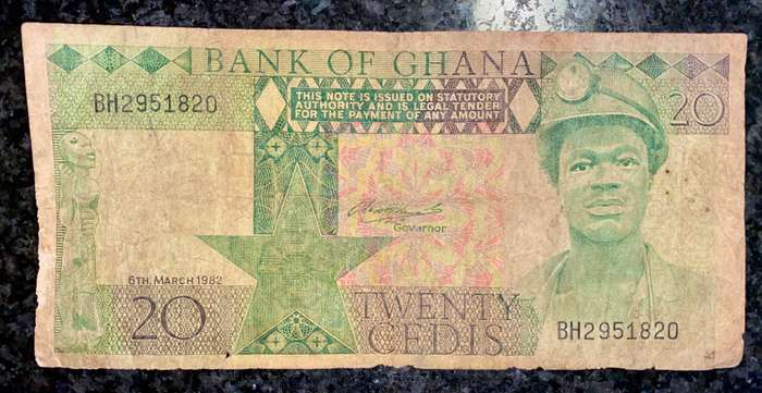 GHANA 20 CEDIS 1982