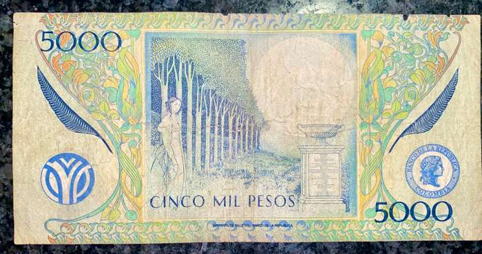 COLOMBIA 5000 PESOS 2007