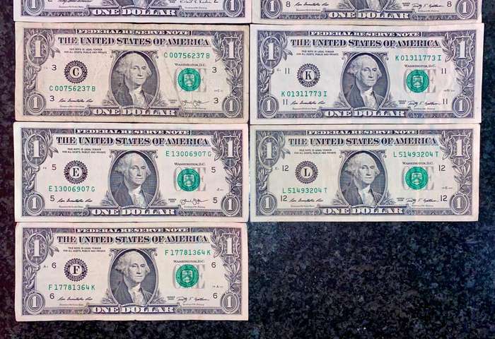USA Set 1 dollar - A to L - Federal Reserves 1995-2013 (1 bid takes all)