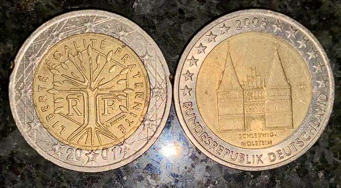 Euro Set - 2 Euro's - (1 bid takes all)