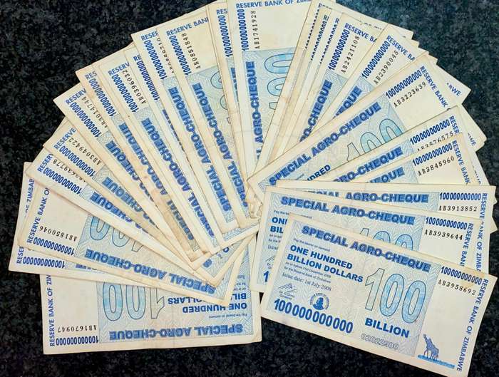 ZIMBABWE 100 BILLION DOLLARS 2008 ARGO CHEQUE (BID PER NOTE) 30 AVAILABLE