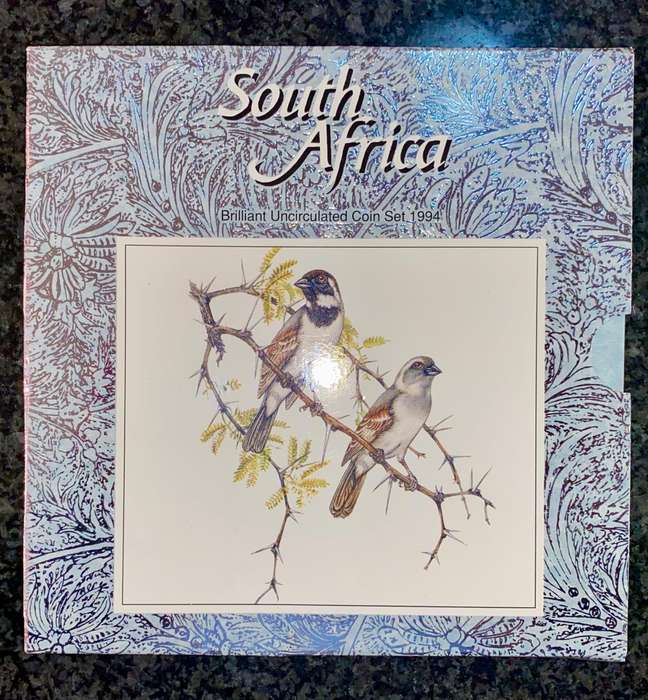 South Africa. uncirculated coin set 1994 in original packaging
