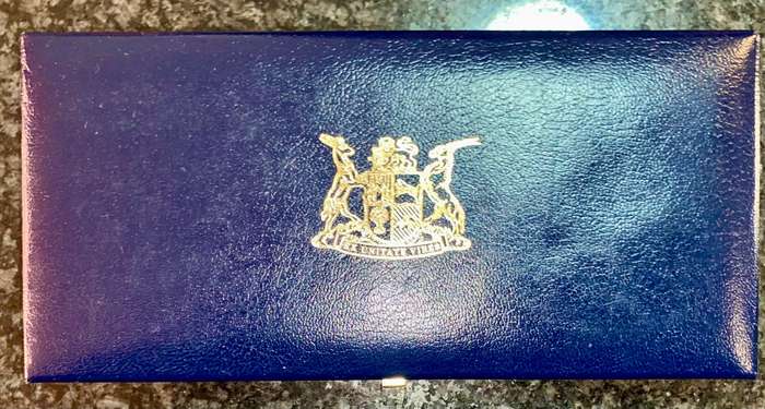 South Africa. 1991 Proof Set R2 to 1 Cent in blue SA Mint Box