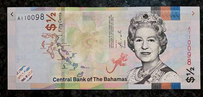 Bahamas 1/2 dollar 2019 unc