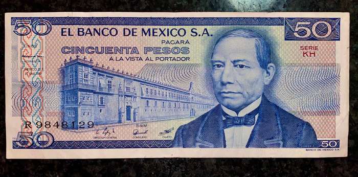 Mexico 50 pesos 1981 Aunc