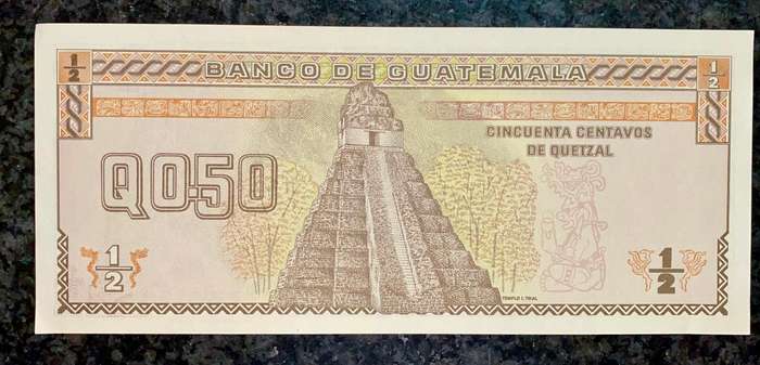 Guatemala 0.50 Quetzal 1989 unc