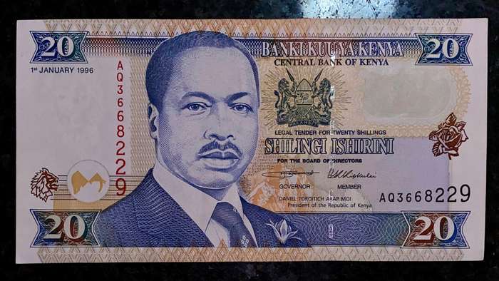 Kenya 20 shillings 1996